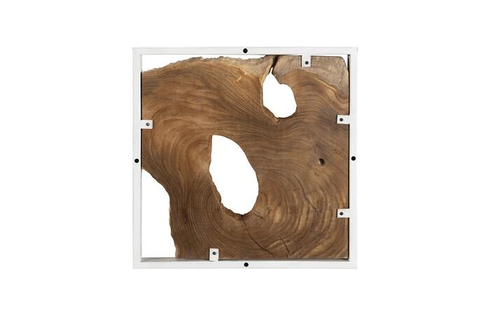 Framed Slice Wall Tile, Teak Wood — view 8