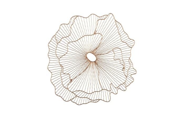 Poppy Flower Wall Art — SM, Copper