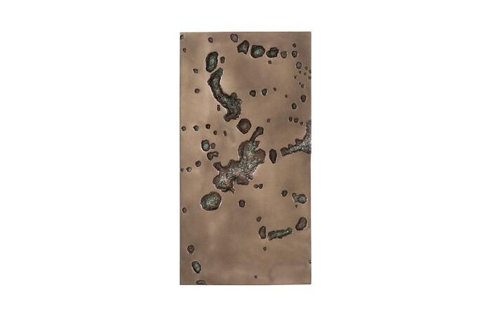 Splotch Wall Art, Rectangle, Bronze Finish — One Size, Bronze Finish