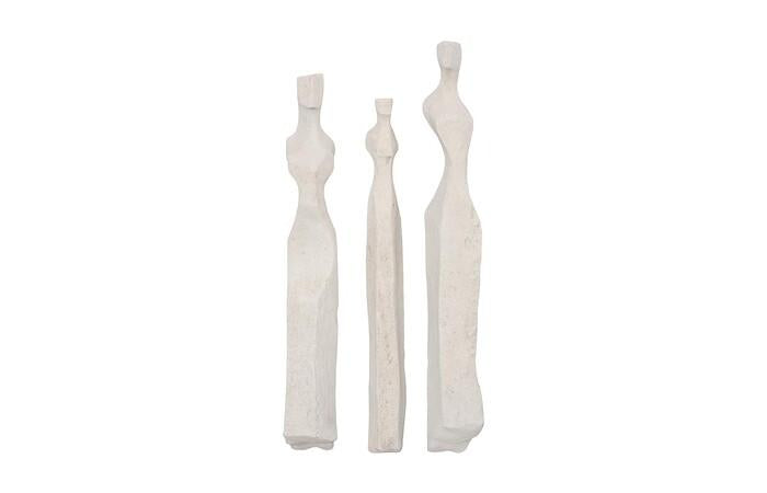 Cast Women Wall Art, Set of 3, Small, Roman Stone — Small, Roman Stone