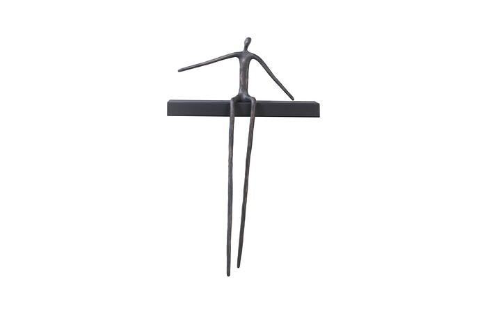 Moveable Man On Short Shelf, Sitting, C — One Size, As Shown