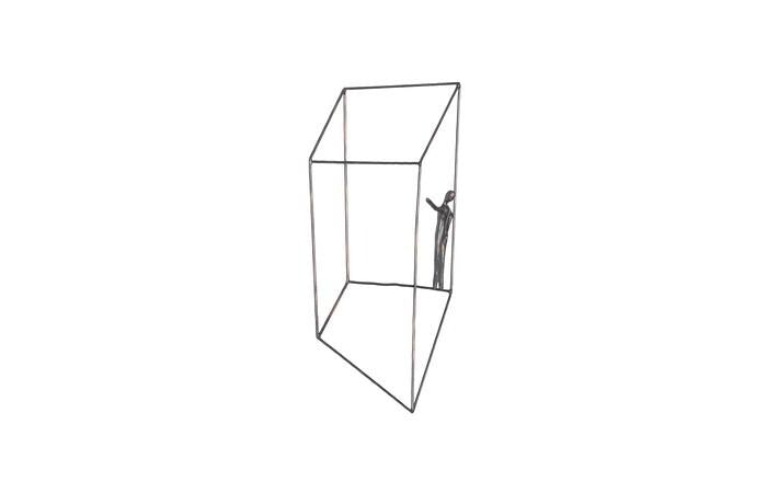 Perspective Wall Art, Square, Standing Arm Up — view 2