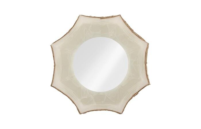 Onyx Mirror — 28x5x28"h, White