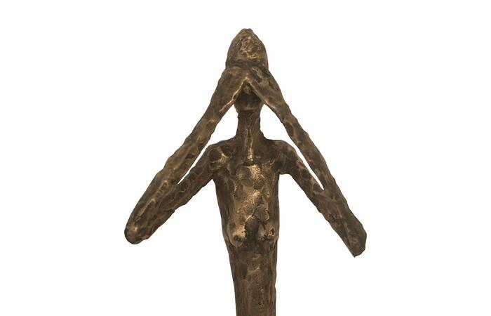 See, Speak, Hear No Evil Wall Art, Resin, Bronze, Set Of 3 — view 5