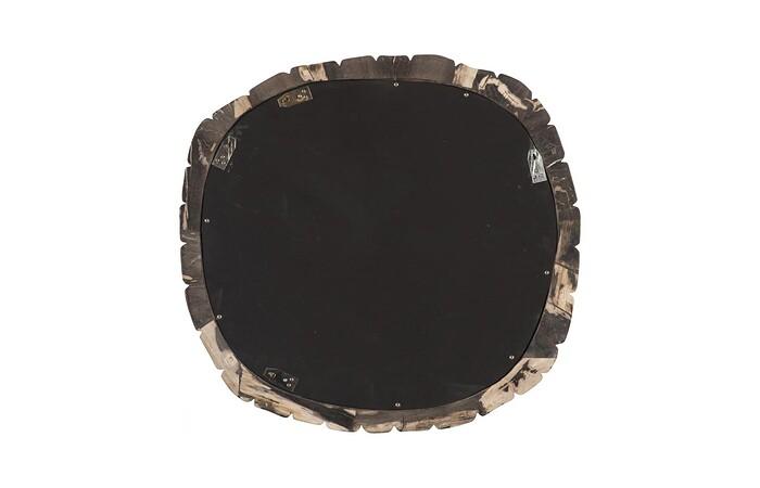 Stacked Pebble Petrified Mirror, Mixed — view 4