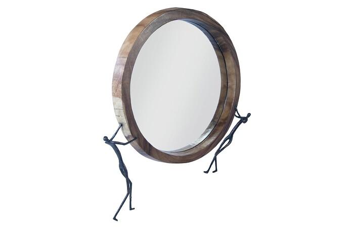 Atlas Mirror, Chamcha Wood, Metal — view 2