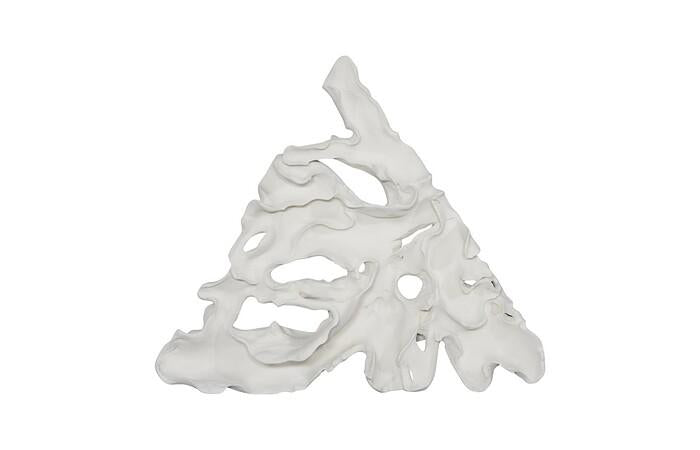 Contour Cast Root Triangle Wall Art — One Size, White Stone