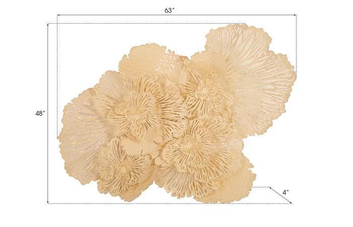 Flower Wall Art, Metal — view 46