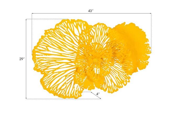 Flower Wall Art, Dandelion, Metal — view 23