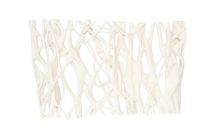 Cast Entwined Rectangular Wall Root, Faux Bleached — One Size, Faux Bleached