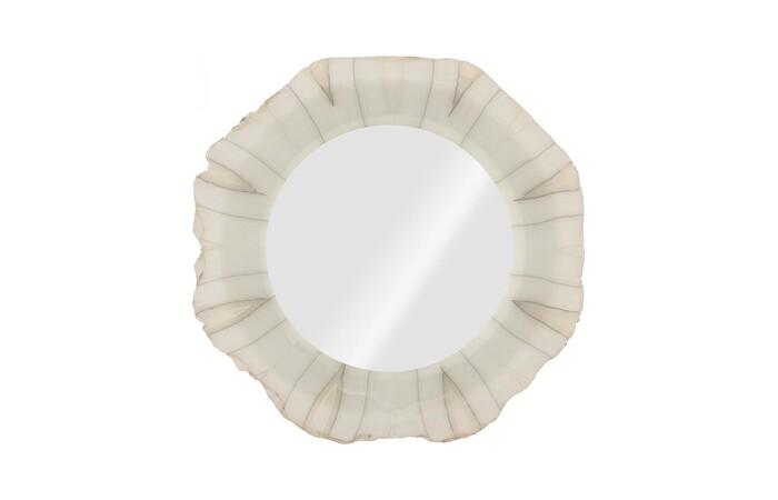 Onyx Round Mirror, Rustic — One Size, As Shown
