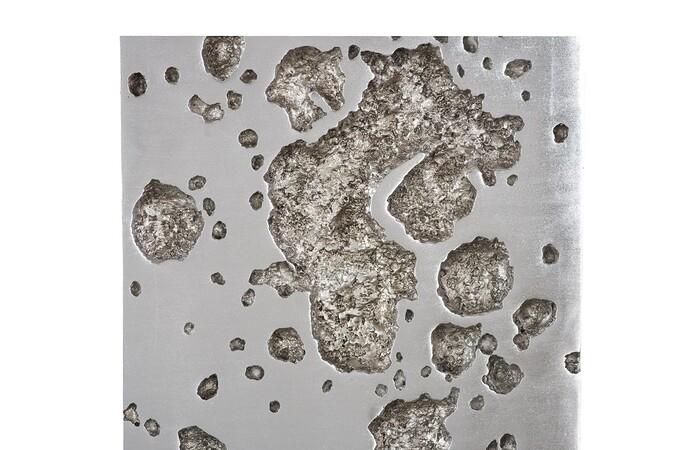Splotch Wall Art, Rectangle, Silver Leaf — view 3