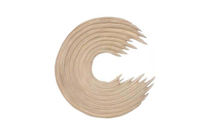 Swoop Wall Art, Wood — Small, Bleached