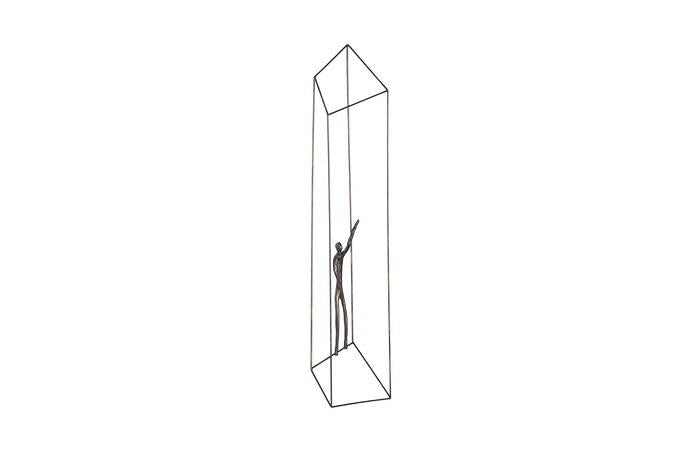 Perspective Wall Art, Rectangular, Standing Left — view 2