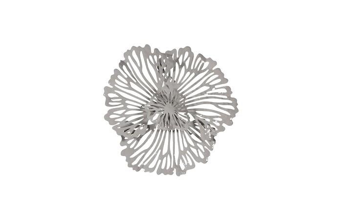 Flower Wall Art, Metal — Extra Small, Gray