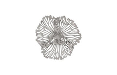 Flower Wall Art, Metal — Extra Small, Gray