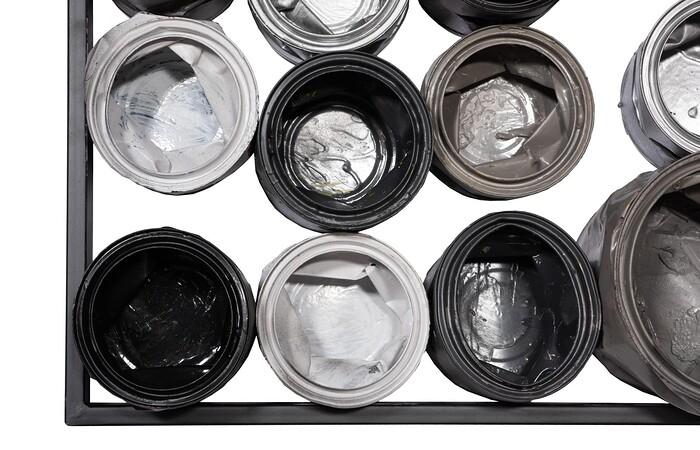 Paint Can Wall Art, Square, Mixed Neutrals, Assorted SM — view 3