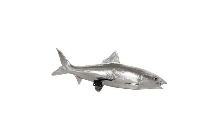 Bonefish Wall Sculpture, Resin, Silver Leaf — view 4