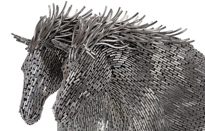 Herd of Horses Double Wall Sculpture B — view 3