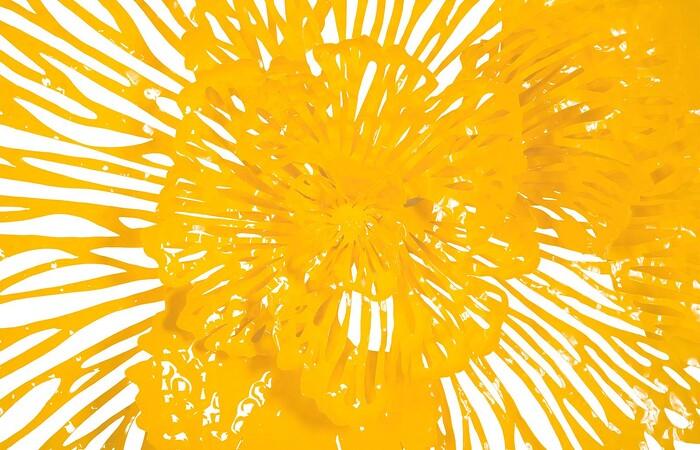 Flower Wall Art, Dandelion, Metal — view 16