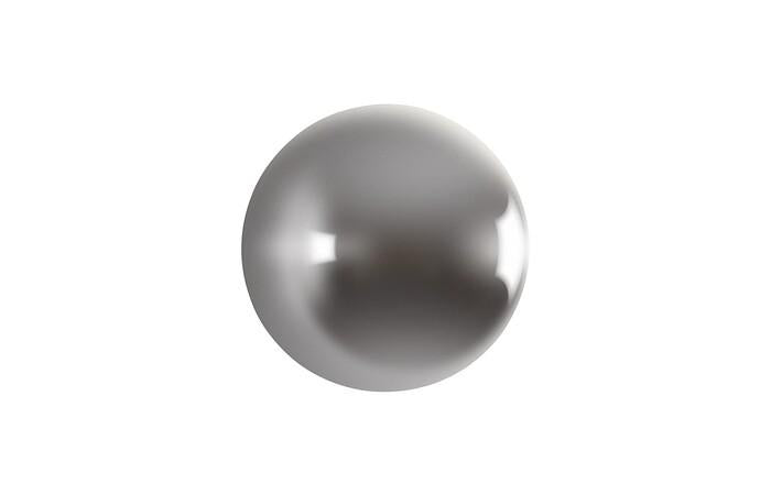 Ball on the Wall — Medium, Polished Aluminum Finish