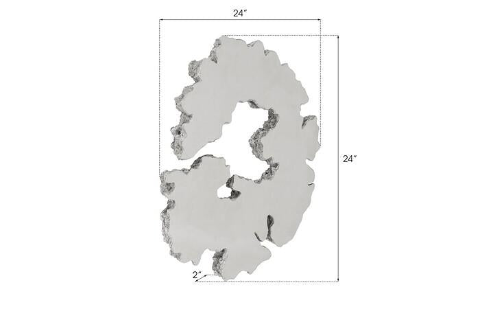 Lava Slice Wall Art, Resin, Stainless Steel — view 12