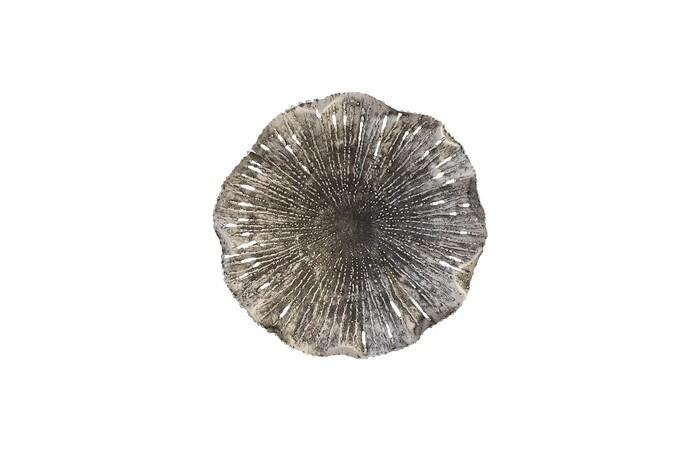 Lotus Wall Art — SM, Silver/Black