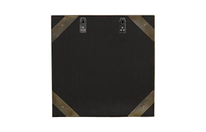 Aura Crystal Mirror, Brass Frame, Square, Peninsula — view 4