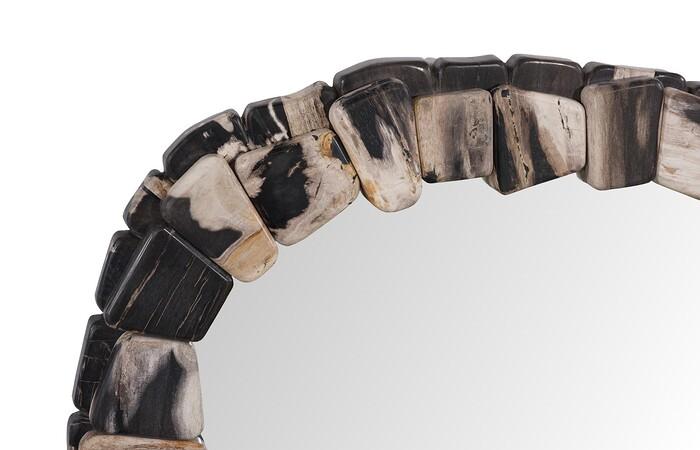 Stacked Pebble Petrified Mirror, Mixed — view 3
