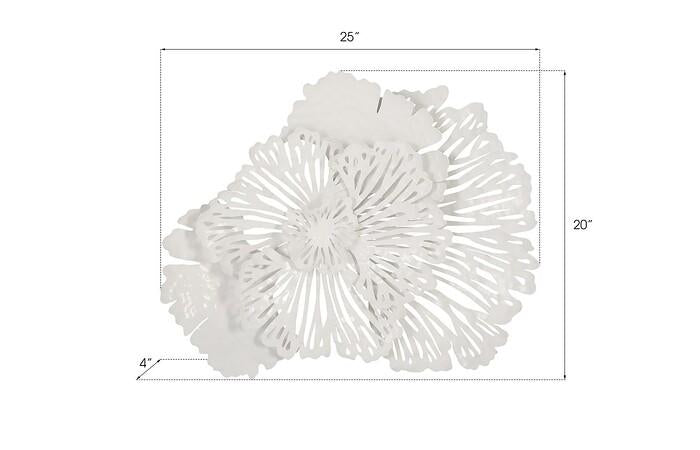 Flower Wall Art, Metal — view 20