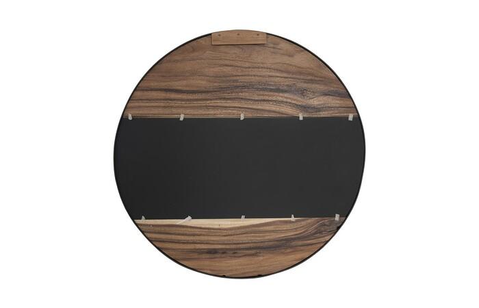 River Mirror, Natural, Round — view 3