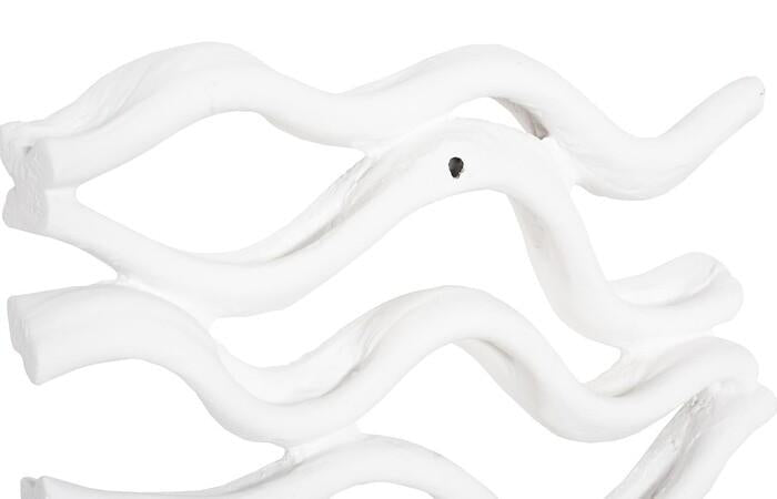 Vine Wall Tile, Matte White, Set of 4 — view 5