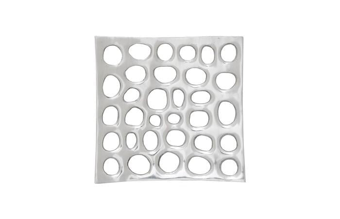 Polka Dot Wall Tile — One Size, Silver