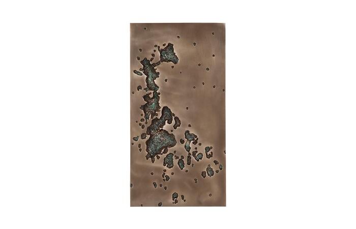 Splotch Wall Art, Rectangle, Bronze Finish — One Size, Bronze Finish