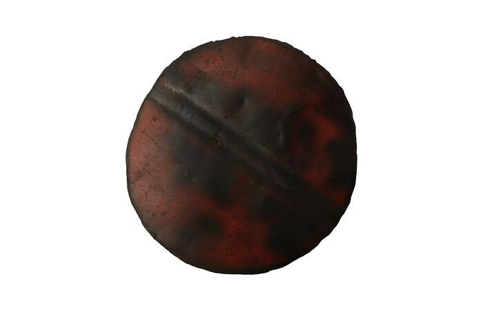 Reclaimed Oil Drum Wall Disc, Individual Pieces, Assorted Colors and Depths — view 6