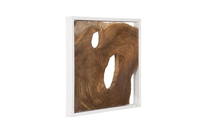Framed Slice Wall Tile, Teak Wood — view 6