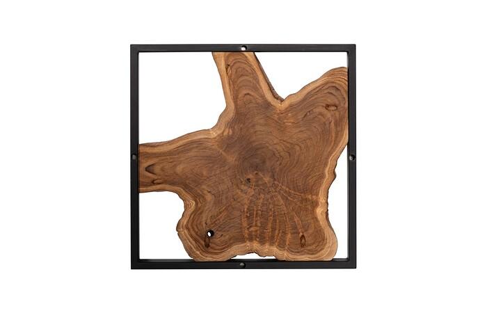 Framed Slice Wall Tile, Teak Wood — view 12