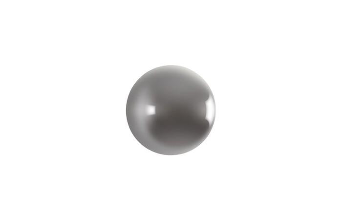 Ball on the Wall — Small, Polished Aluminum Finish