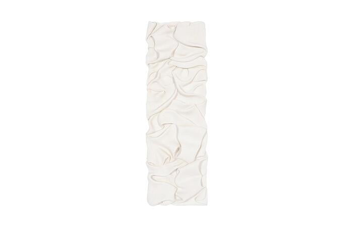 Drape Wall Art — 15x4x47"h, White Stone