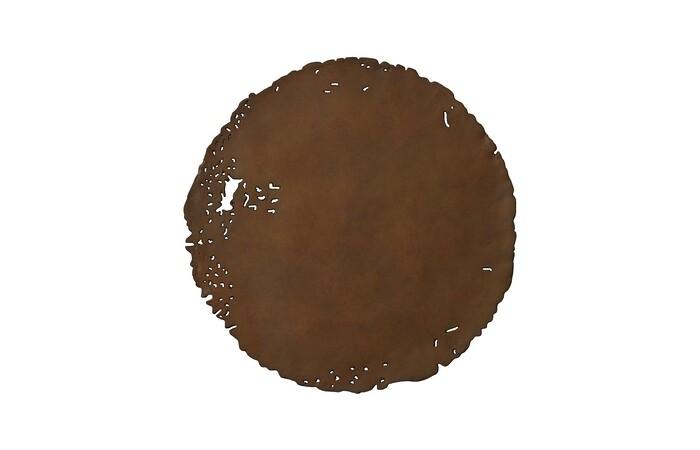 Cast Oil Drum Wall Discs, Resin, Rust Finish, Set of 4 — view 6