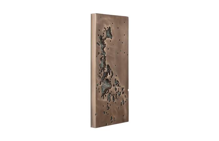 Splotch Wall Art, Rectangle, Bronze Finish — view 2