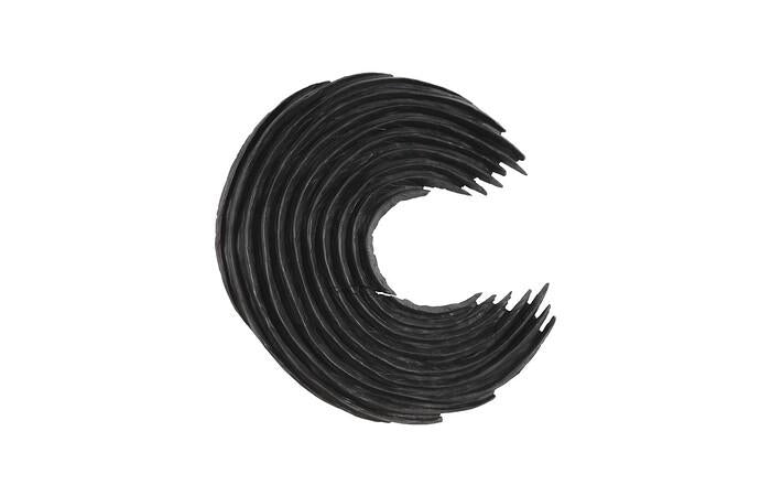 Swoop Wall Art, Wood — Small, Black