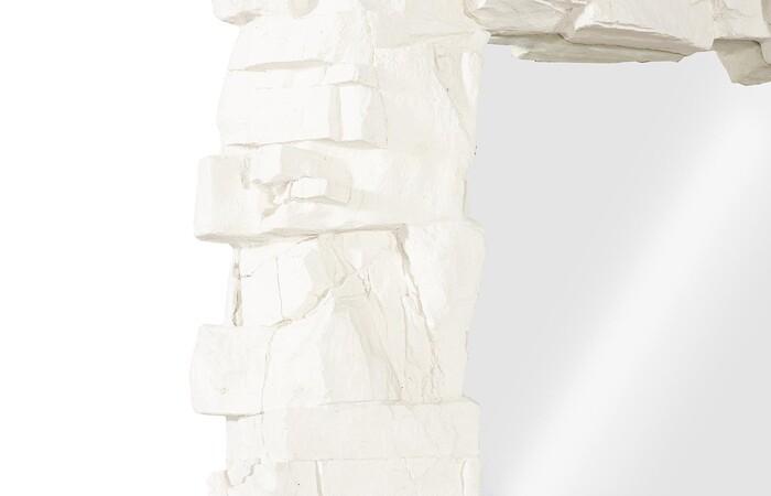 Rocky Ridge Dress Mirror, White Stone — view 3