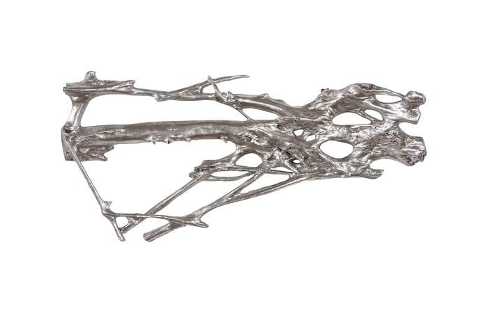Root Wall Art, Large, Silver Leaf — Large, Silver Leaf