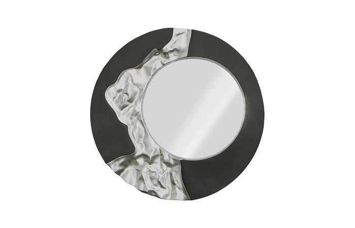 Mercury Mirror — One Size, Black / Silver Leaf