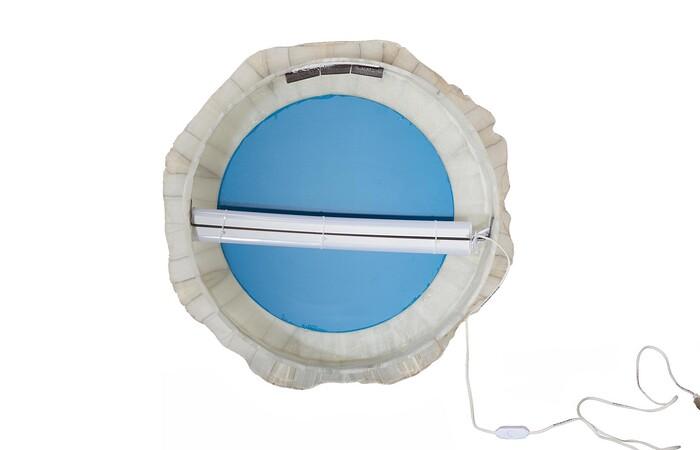 Onyx Round Mirror, Rustic — view 5