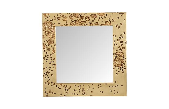 Splotch Mirror, Gold Leaf — One Size, Gold Leaf