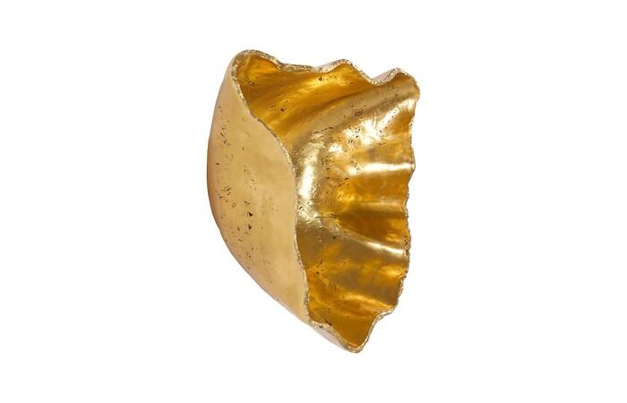 Cast Wall Onyx Bowl, Gold Leaf, Large — view 2