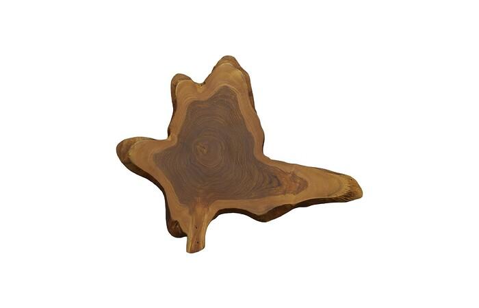 Freeform Teak Wall Slice — MD, Natural
