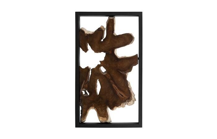 Framed Root Wall Art, Rectangle, Black — view 3